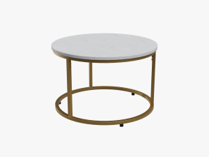 round milan coffee table 3D Model