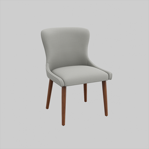 zarah dining chair natural upholstered 3Dモデル .c4d .max .obj .3ds .fbx .stl .blend 