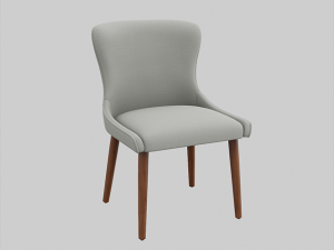 zarah dining chair natural upholstered 3D Model