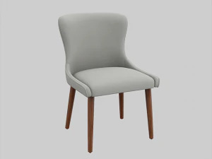 zarah ダイニングチェア ナチュラル 布張り 3Dモデル