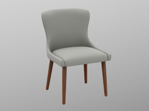 zarah dining chair natural upholstered 3Dモデル