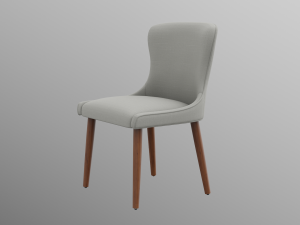 zarah dining chair natural upholstered 3Dモデル