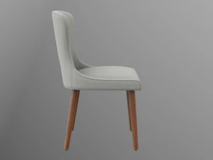 zarah dining chair natural upholstered 3D Model