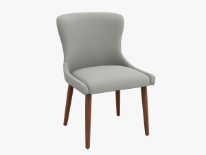 zarah dining chair natural upholstered 3Dモデル