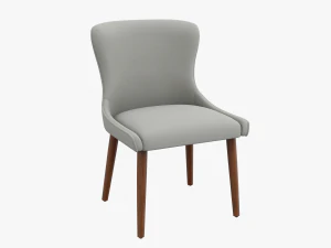 zarah dining chair natural upholstered 3D Model