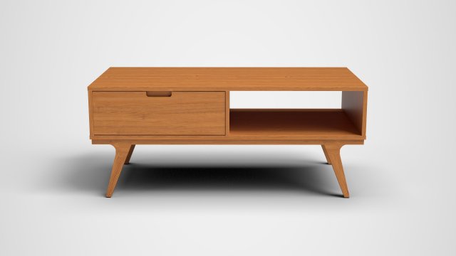 abril coffee table pine 3D Модель .c4d .max .obj .3ds .fbx .stl .blend 