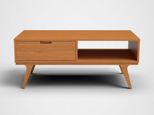 abril coffee table pine 3D मॉडल