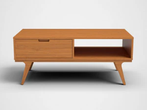 tavolino abril in pino Modello 3D