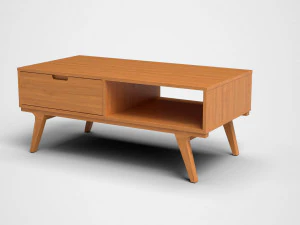 abril coffee table pine 3D Model