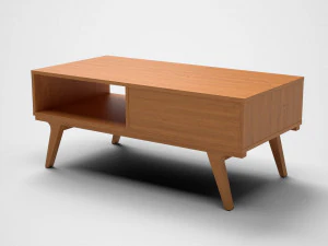 abril coffee table pine 3D Model