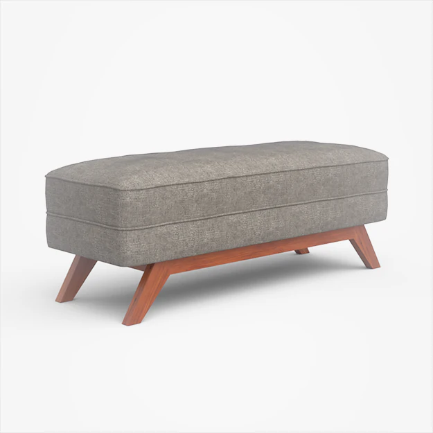 kensley bench muddy upholstered 3D Model .c4d .max .obj .3ds .fbx .stl .blend