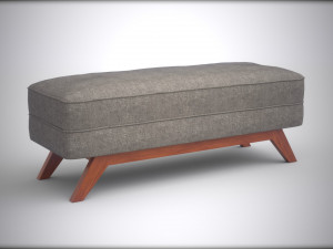 kensley bench muddy upholstered Modelo 3D