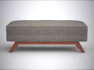 kensley bench muddy upholstered Modelo 3D