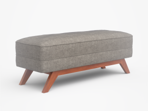 kensley bench muddy upholstered Modelo 3D