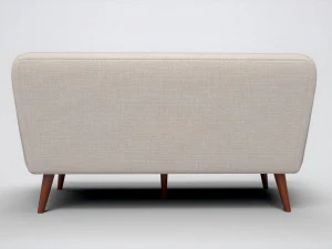 Getuftetes Maya-Sofa mit blauer Polsterung 3D Modell