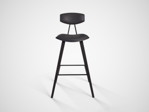 ayanna bar stool black finish Modelo 3D