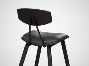 ayanna bar stool black finish Modelo 3D