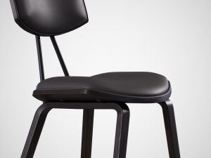 ayanna bar stool black finish Modelo 3D
