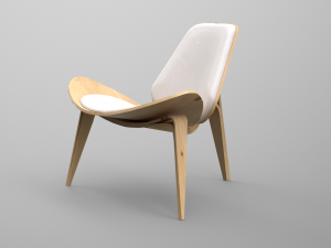 howard side chairs pine finish 3Dモデル