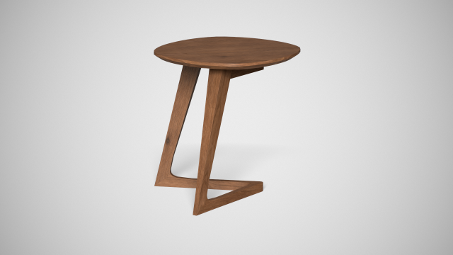 mullaney c table walnut finish Modelo 3D .c4d .max .obj .3ds .fbx .stl .blend 