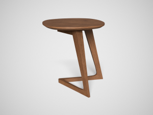mullaney c table walnut finish Modelo 3D