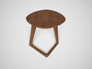 mullaney c table walnut finish Modelo 3D