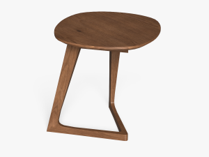 mullaney c table walnut finish Modelo 3D