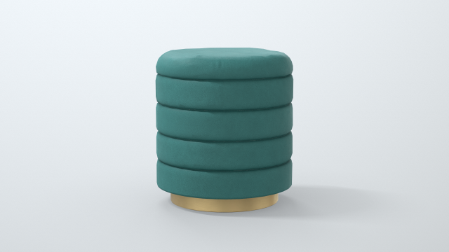 barcelona round ottoman Modèle 3D .c4d .max .obj .3ds .fbx .stl .blend 