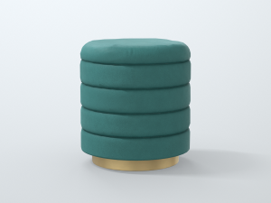 barcelona round ottoman 3D Model