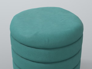 barcelona round ottoman Modèle 3D