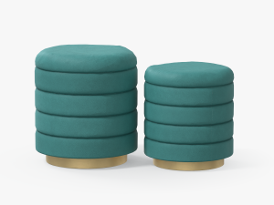 barcelona round ottoman Modèle 3D