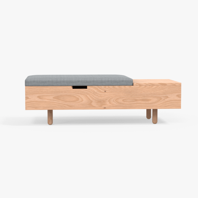 mimico ottoman grey finish Modelo 3D .c4d .max .obj .3ds .fbx .stl .blend 