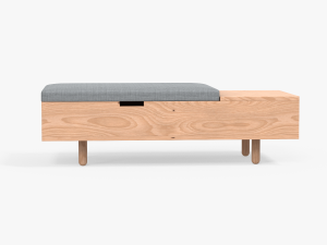 mimico ottoman grey finish 3D Model