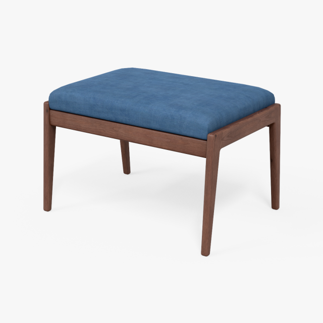 chayne rectangle standard ottoman azure blue Modelo 3D .c4d .max .obj .3ds .fbx .stl .blend 