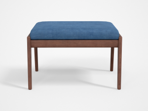 chayne rectangle standard ottoman azure blue Modelo 3D