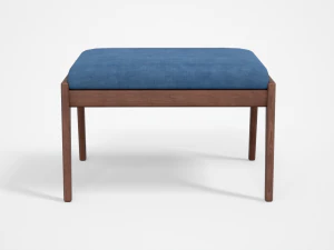 chayne rectangle standard ottoman azure blue 3D Model
