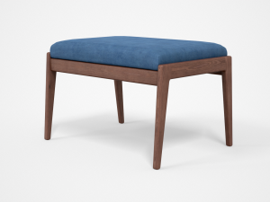 chayne rectangle standard ottoman azure blue Modelo 3D