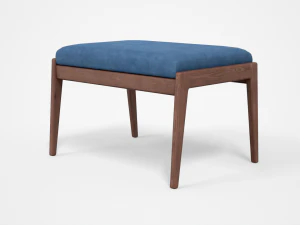 chayne rectangle standard ottoman azure blue 3D Model