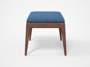 chayne rectangle standard ottoman azure blue Modelo 3D