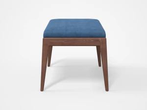 chayne rectangle standard ottoman azure blue 3D Model