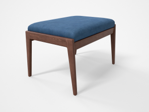 chayne rectangle standard ottoman azure blue Modelo 3D