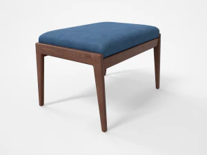 chayne rectangle standard ottoman azure blue 3D Model