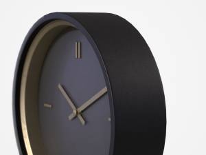 strusk clock black Modelo 3D