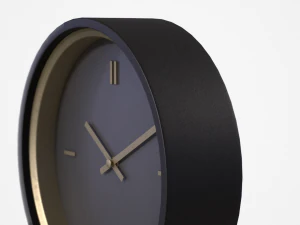 strusk clock black 3D Model