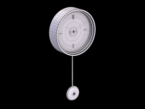 strusk clock black Modelo 3D