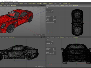 cars collection 5 cars low polly high quality low-poly 3D Model