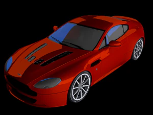 cars collection 5 cars low polly high quality low-poly 3D Model