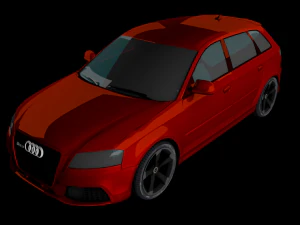 cars collection 5 cars low polly high quality low-poly 3D Model