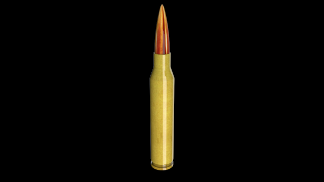 sniper rifle bullet low poly high quality ready for games 3D 모델 .c4d .max .obj .3ds .fbx .stl .blend 