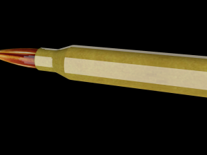 sniper rifle bullet low poly high quality ready for games 3D 모델
